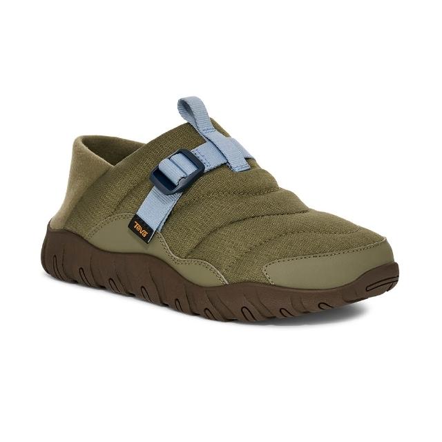 【TEVA】菠蘿麵包鞋 女鞋 休閒鞋 懶人鞋 兩穿式防潑水 保暖 ReEmber NU 橄欖綠 TV1173975BTOL
