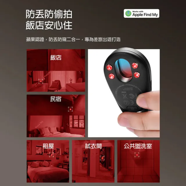 【Momax】PinGuard 鏡頭掃瞄 Find My 全球防丟器/定位器 適用iOS系統