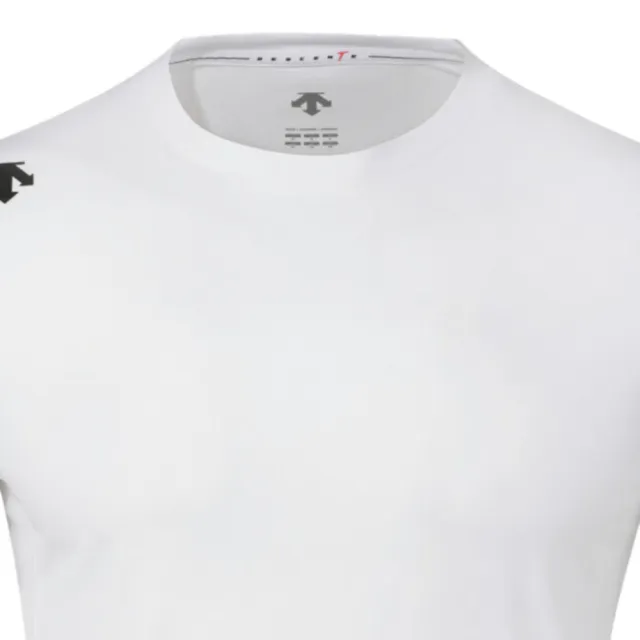 【DESCENTE】短袖上衣 男 快排 UNI (TOUGH LIGHT) STANDARD SHORT SLEEVE TS 白 SR123TTS23-WHT0