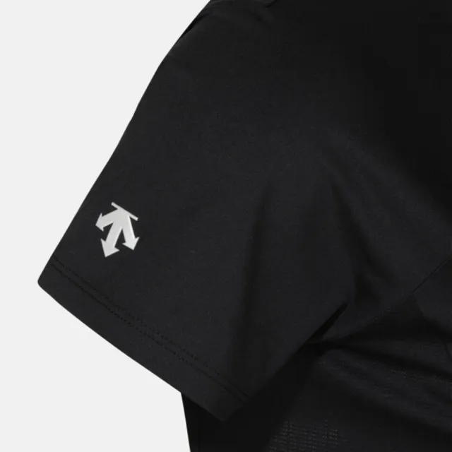 【DESCENTE】短袖上衣 女 快排 WOMEN SLIM-FIT SHORT SLEEVE T-SHIRTS 黑 SR122PTS12-BLK0