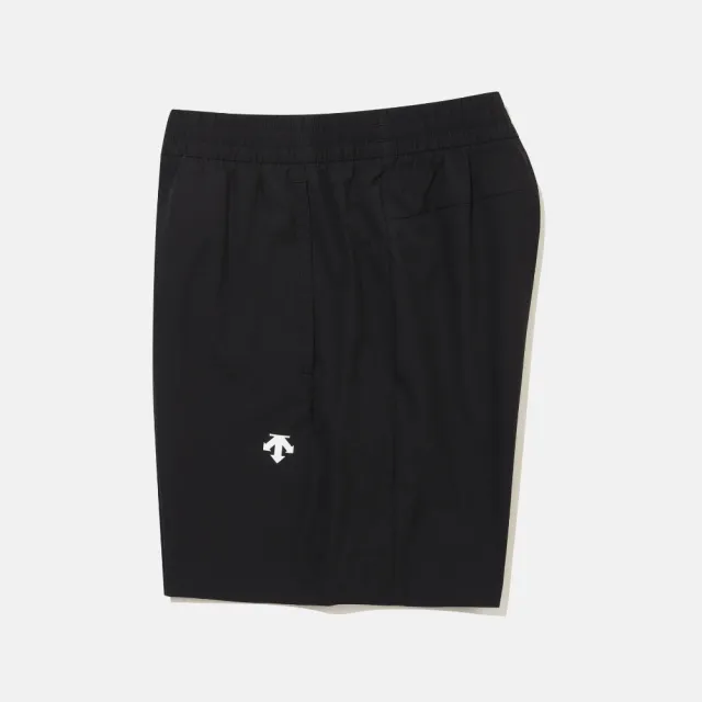 【DESCENTE】短褲 男 女 中性 運動褲 男款 7 吋/女款 6.5 吋 快排  黑 SR123UHP11-BLK0