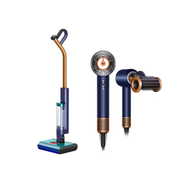 【dyson 戴森】DW50 深層潔淨洗地機 + HD16 吹風機 溫控 負離子(普魯士藍限定色) (超值組)