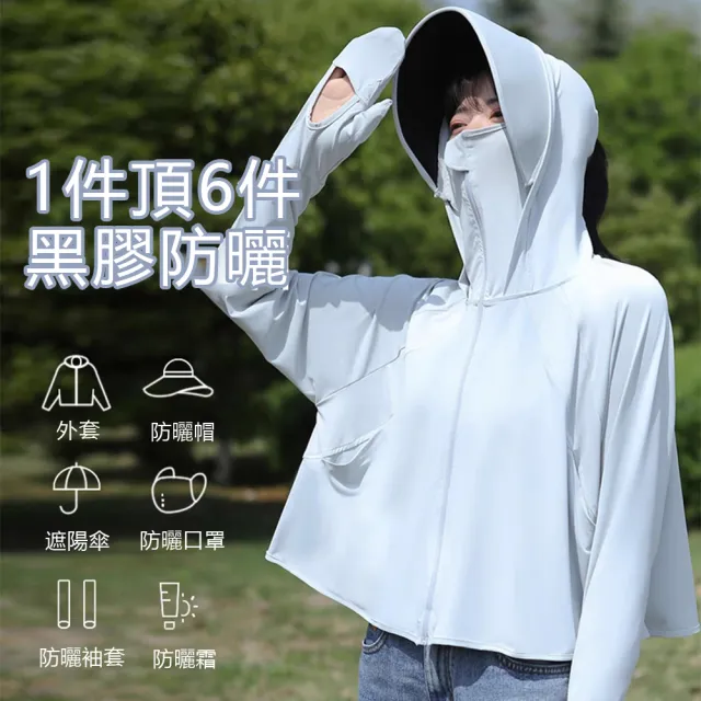 【IDREES 伊德萊斯】冰絲涼感防曬外套 透氣包指防曬衣(防紫外線 戶外運動 騎行防曬)