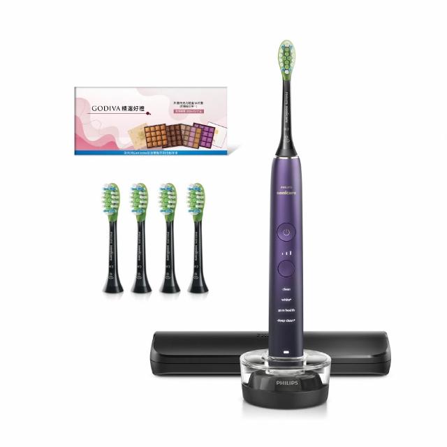 【Philips 飛利浦】Sonicare 官方直營 Sonicare亮白隨行智能鑽石音波電動牙刷 HX9911/69 紫鑽