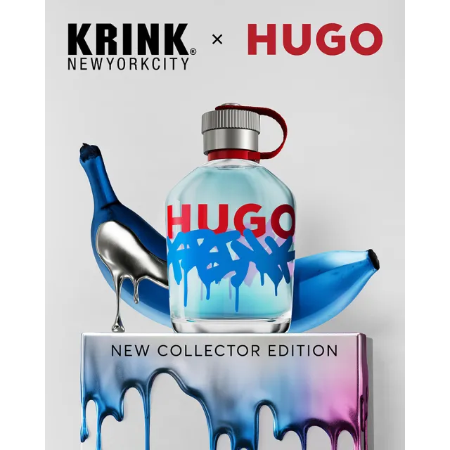 【HUGO BOSS】HUGO X KRINK 聯名男性淡香精限量版125ml(專櫃公司貨)