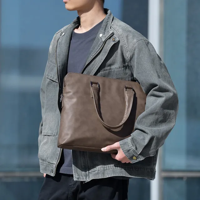【MoonDy】雙11 男士公事包 商務包 電腦包 文件袋 筆電包 手拿包 男包 上班通勤包