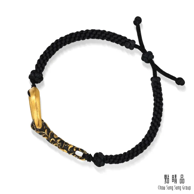 【點睛品】卷草紋 黃金手繩(大)_計價黃金