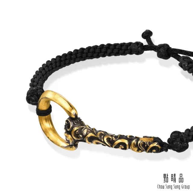 【點睛品】卷草紋 黃金手繩(大)_計價黃金