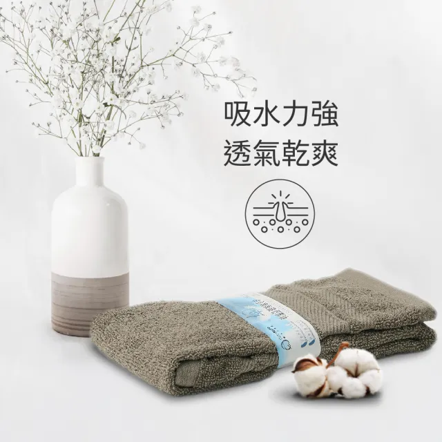 【棉花共和國】10件組 LIFE 羽織蓬韌純棉毛巾40*76CM(高品質印度純棉、高密不掉毛、柔軟吸水)