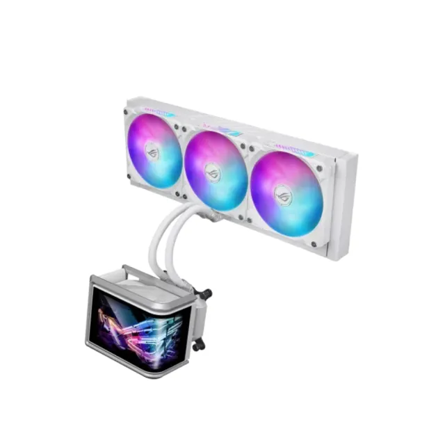 【華碩】顯卡+水冷組★Dual Radeon RX 9060 XT 16GB 顯示卡+ROG Ryuo IV SLC 360 ARGB 潮競白 水冷散熱器