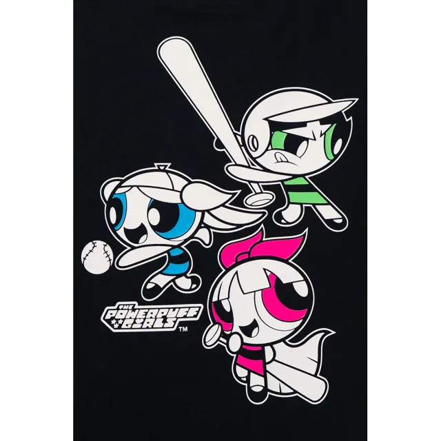 【NEW ERA】飛天小女警 男女 短袖T恤 THE POWERPUFF GIRL 短袖上衣(NE14891331黑)