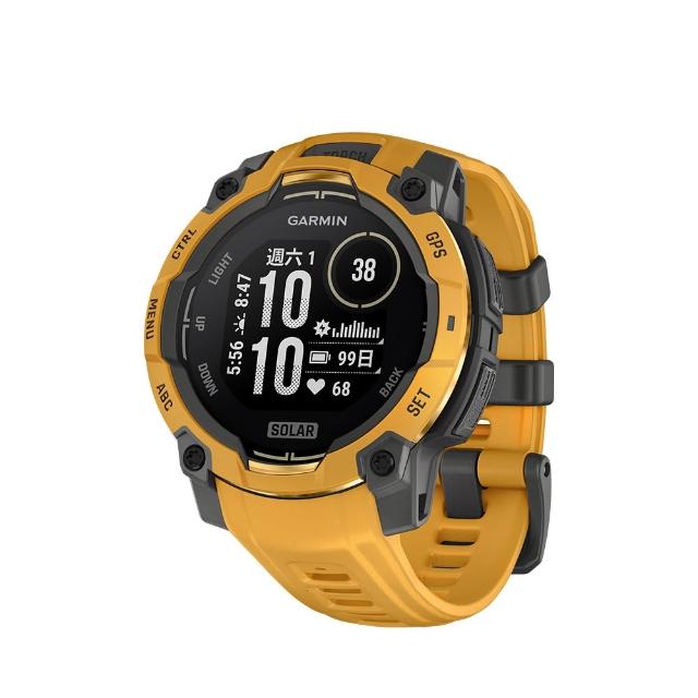 【GARMIN】INSTINCT 3 Solar 本我系列 太陽能GPS腕錶 45mm 日耀黃
