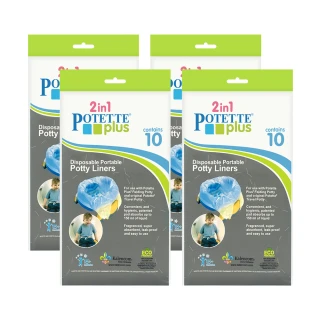 美國 Potette Plus 拋棄式防漏袋10入x4包