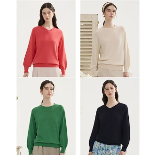 AILENE春韶蠶絲混紡幼針上衣