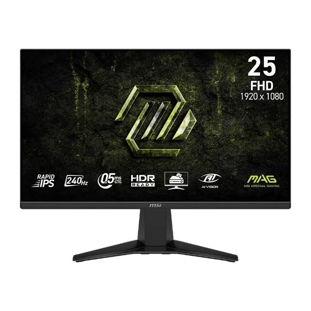 【MSI 微星】MAG 255F X24 25型 IPS FHD 240Hz 電競螢幕(0.5ms/HDR)