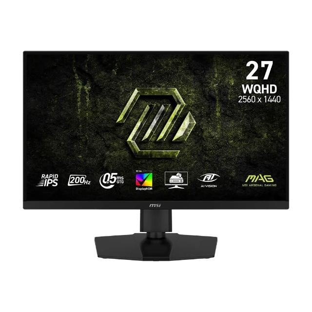 【MSI 微星】MAG 274QPF E20 27型 200Hz 電競螢幕(WQHD/Adaptive sync/0.5ms/HDR)