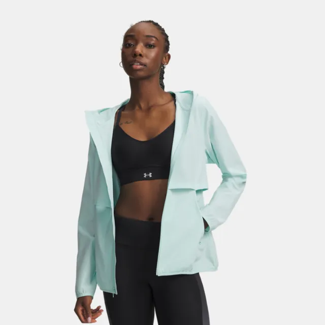 【UNDER ARMOUR】UA 女 Velociti STORM 連帽外套_6009542-703(藍色)