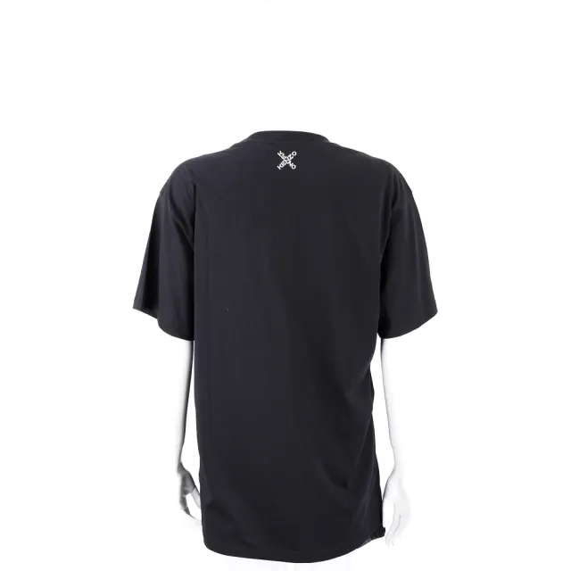 【KENZO】Sport 交叉字母寬鬆版黑色棉質短袖TEE T恤-女款