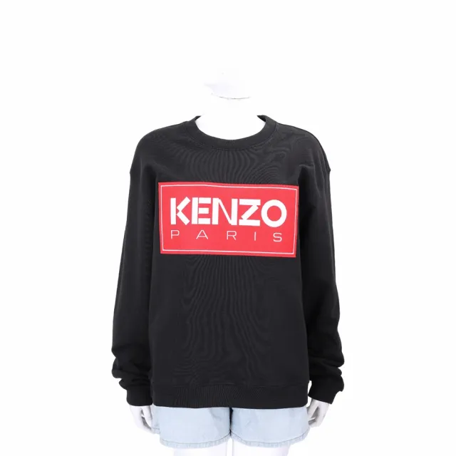 【KENZO】Paris 刺繡大補丁棉質運動衫 大學T-男女可穿