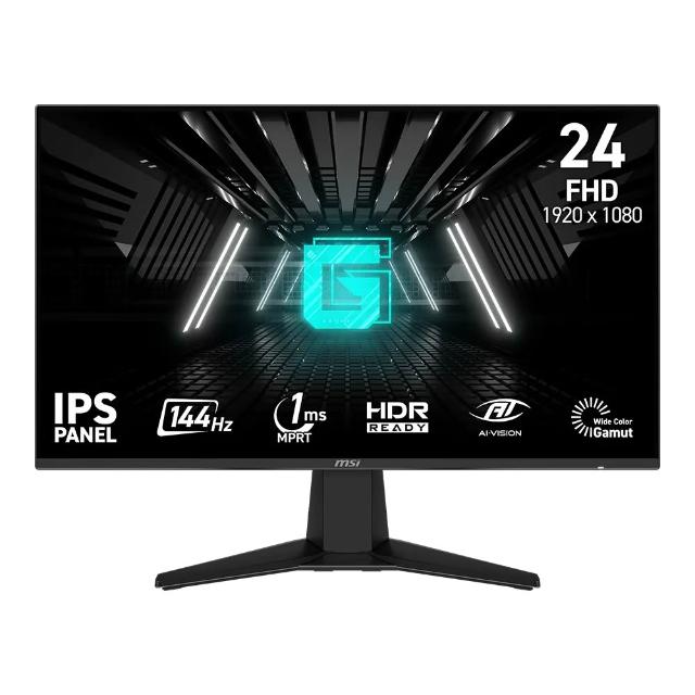 【MSI 微星】G242L E14 24型 144Hz IPS電競螢幕(Adaptive-Sync/防閃爍/減藍光/1ms)筆電bundle