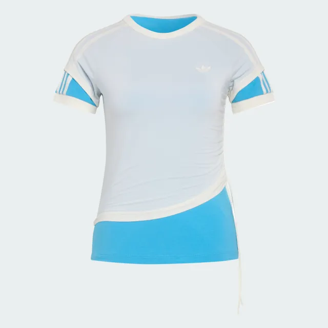 【adidas 愛迪達】運動 休閒 短袖 T恤 女上衣 LAYERED CALITEE(KW4527)