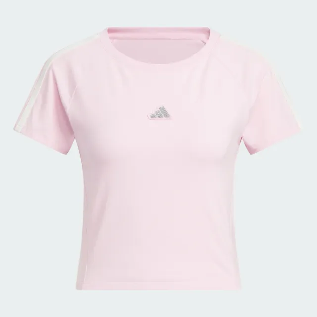 【adidas 愛迪達】運動 休閒 短袖 T恤 女上衣 DCE BABY TEE(KS0277)