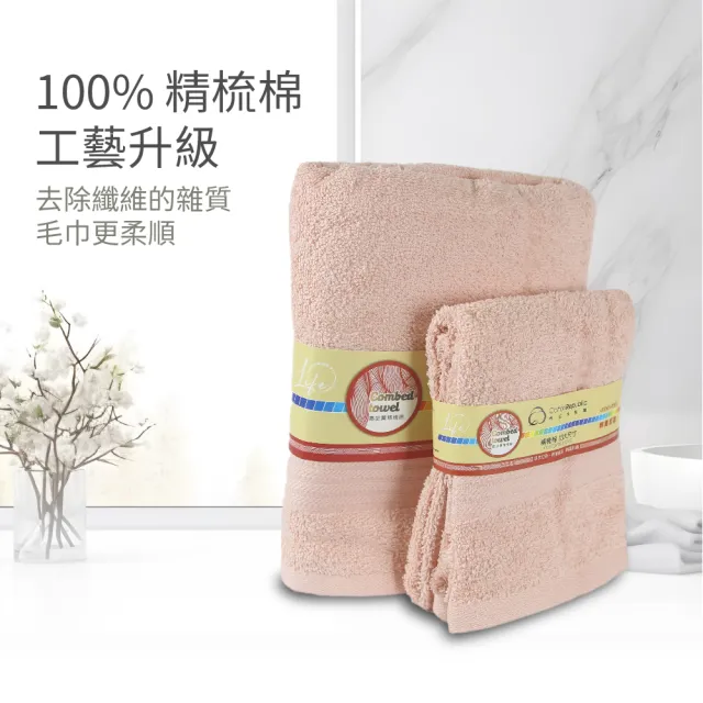 【棉花共和國】10件組 LIFE 輕織柔順純棉毛巾40*76CM(高品質精梳棉、OEKO-TEX無毒認證、柔軟吸水、不易掉毛