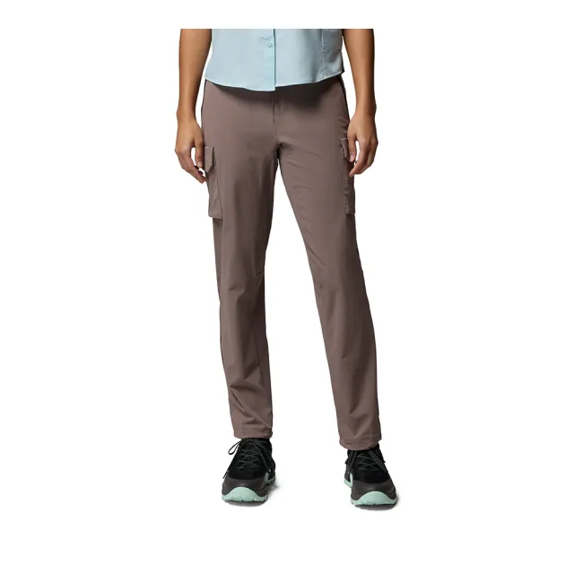【Columbia 哥倫比亞】女款-超防曬UPF50快排長褲-Silver Ridge ™ Elite Pant-鐵灰棕(UAR04110IT/KS)