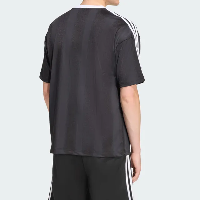 【adidas 愛迪達】Jacquard Jersey 男款 黑色 運動 休閒 上衣 圓領 短袖 KD5830