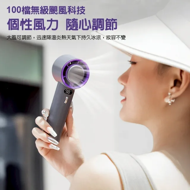 【DA】100檔手持冰敷風扇 可掛式 CYKE 637 (攜帶/外出用/冰風扇/製冷風扇)