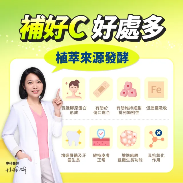 【Dr.Advice 健康力】維他命C持續型緩釋錠60錠x2瓶(全素 長效緩釋 天然)