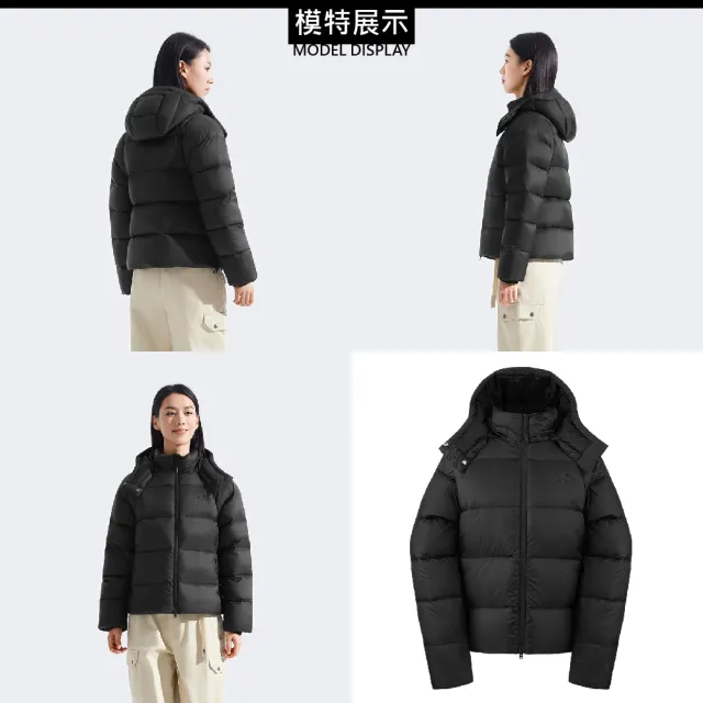 【The North Face】女 DWR 600FP 防潑水保暖連帽羽絨外套《黑》8ENC/防水外套/防風外套