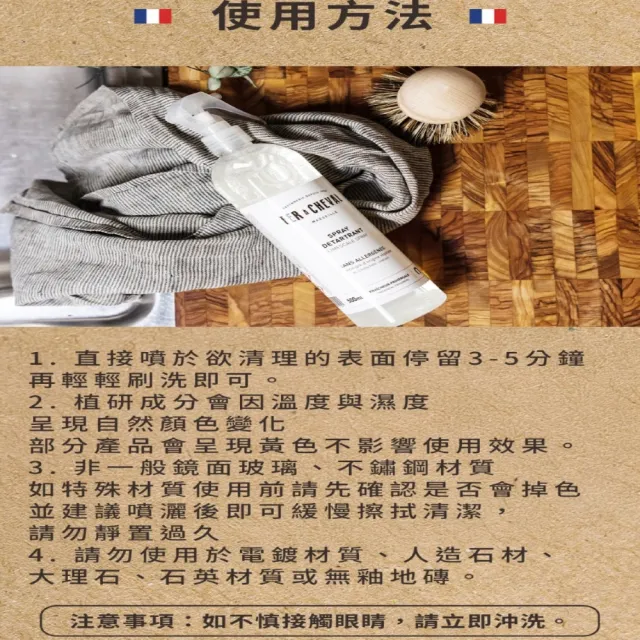 【Fer a Cheval 法拉夏】除垢清潔噴霧 500ml 兩入組(除垢 水垢 去污 去漬)