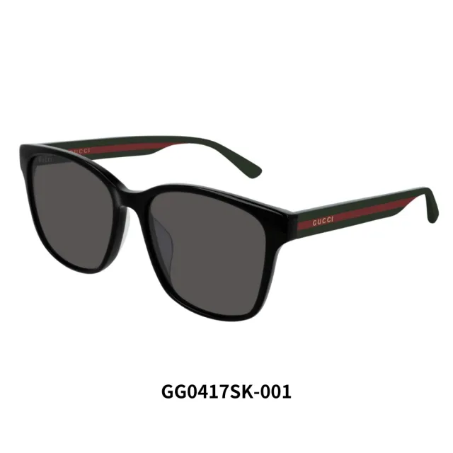 【GUCCI 古馳】亞洲版型 中性膠框太陽眼鏡組合(禮物／送禮首選 GG0416SK、GG0417SK、GG0960SA、GG1001SK)