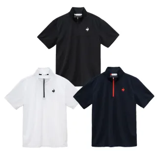 【LE COQ SPORTIF 公雞】吸濕排汗 短袖立領衫 男款 3色 LJX21543