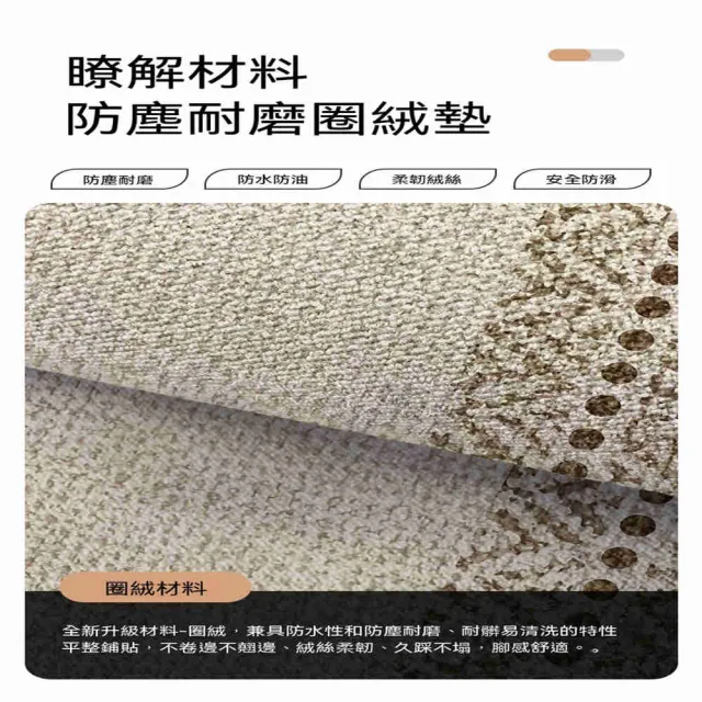 廚房地墊 防油防水可擦防滑耐臟 家用長條地毯50x80cm+50x120cm WJJ