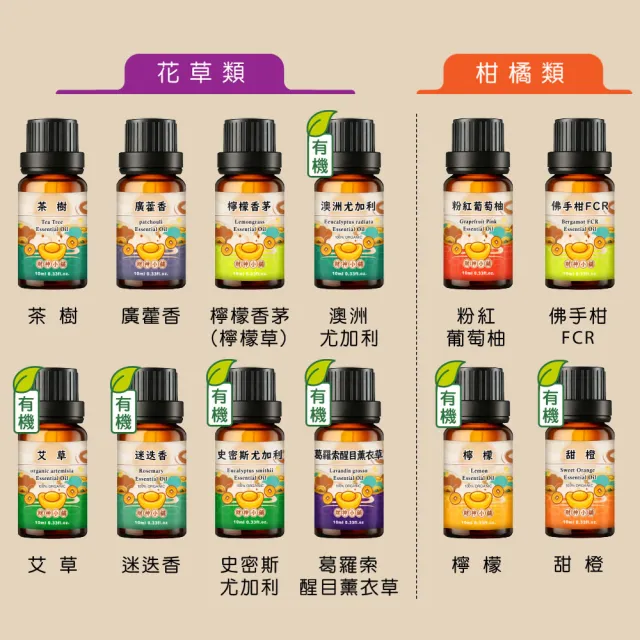 【財神小舖】天然植物純精油 100% 單方 10ml(居家 冥想 瑜伽 芳療 辦公 香薰 擴香 薰香機 水氧機)