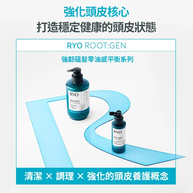 【RYO 呂】官方直營 ROOTGEN強韌蘊髮零油感平衡頭皮水100ml (油性專用 頭皮調理 控油 涼感)