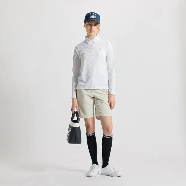 【Munsingwear】企鵝牌 藏青色 弧形Logo設計小手提包 MGXJ0543