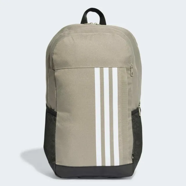 【adidas 愛迪達】Motion 3s 後背包 卡其 減壓肩帶 水壺袋 通勤 上學(IR9850)