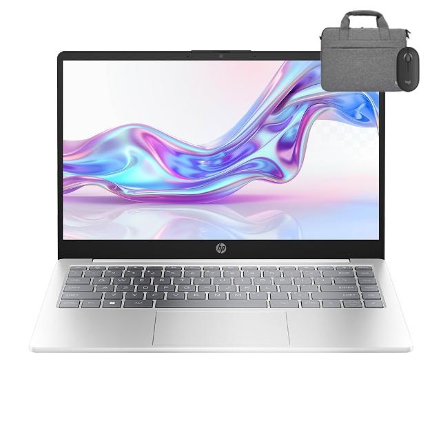 【HP 惠普】筆電包/滑鼠★14吋Ryzen 5 7520U輕薄效能筆電(14-em0268AU/R5-7520U/16G/512G/W11/極地白)