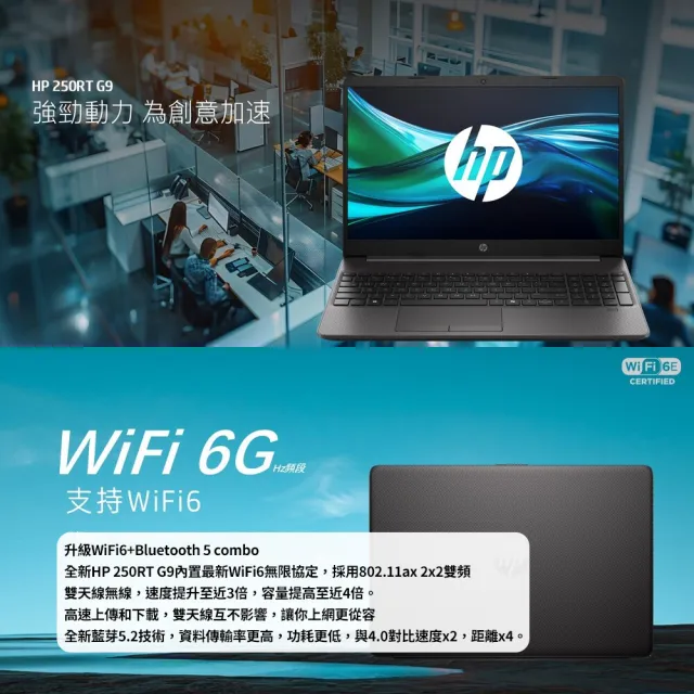 【HP 惠普】15.6吋 N150 商務筆電(250RT G9/N150/8G/256G SSD/無作業系統)