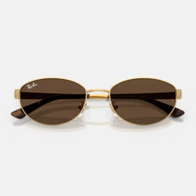 【RayBan 雷朋】橢圓金屬抗UV太陽眼鏡(RB3774D-003/87、001/73、001/87 55mm)