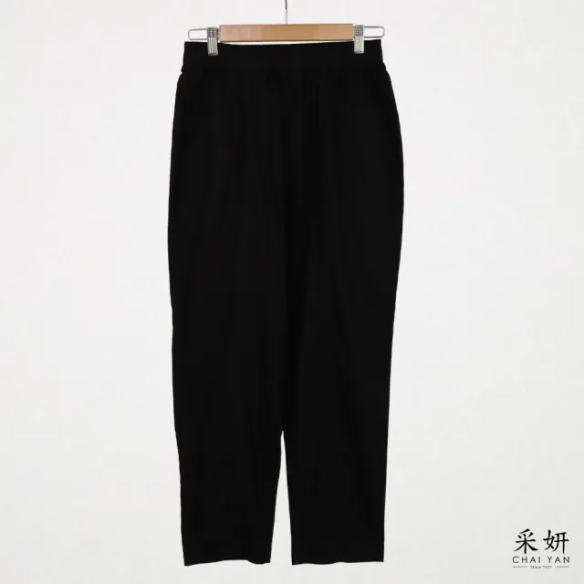 【CHAI YAN 采妍】易打理抗皺薄棉休閒褲(春夏新款-65-78公斤可穿)