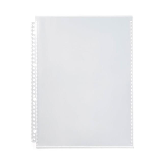【MUJI 無印良品】收藏活頁夾用補充袋.A4寬型用.10入
