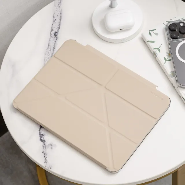 【SwitchEasy】2026 iPad Air 11吋 Origami Nude 多角度透明保護殼(通用2025-24 iPad Air 11吋)