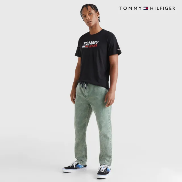 【TOMMY HILFIGER】官方旗艦館經典標誌 T恤_黑色