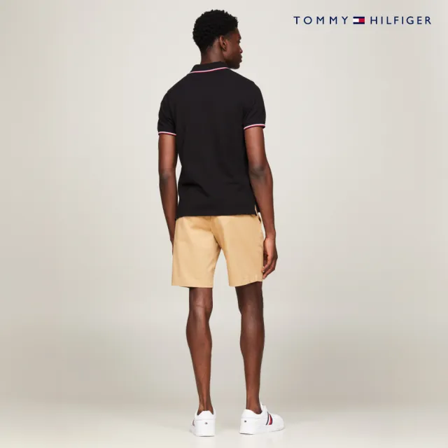【TOMMY HILFIGER】官方旗艦館 CORE 修身版有機棉 POLO 衫_黑色