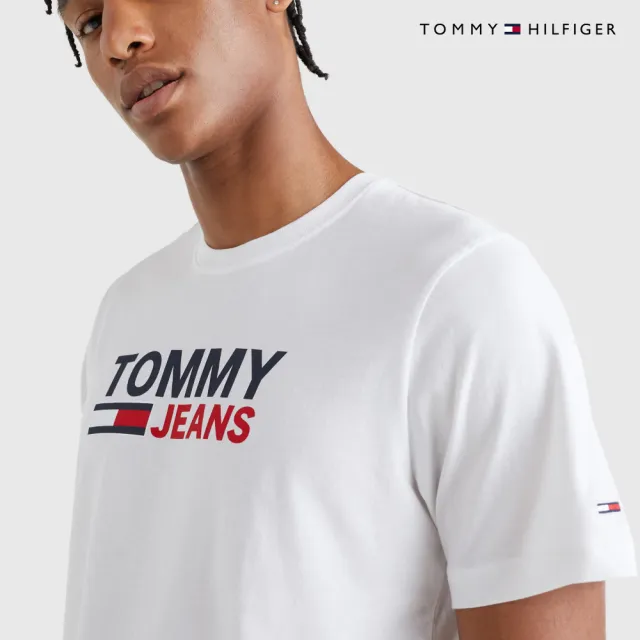 【TOMMY HILFIGER】官方旗艦館經典標誌 T恤_白色