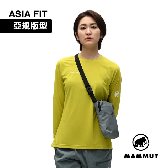 【Mammut 長毛象】Ducan FL Longsleeve AF W 抗菌長袖排汗衣 相思黃 女款 #1016-02050